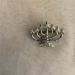COPY - Menorah silver pin EUC